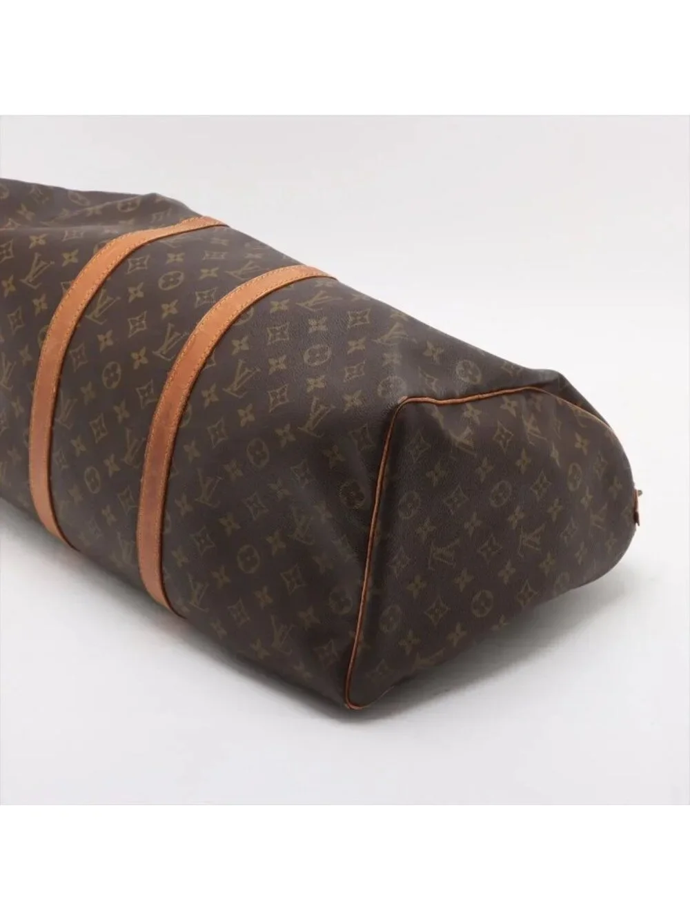 Louis Vuitton Monogram Keepall 50 Leather Boston Bag Tote Carry